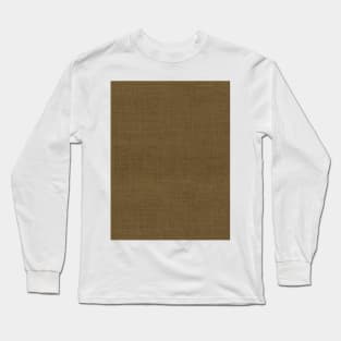 Natural Brown Christmas Burlap Cloth Long Sleeve T-Shirt